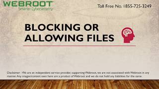 Webroot.com/safe | Blocking or Allowing Files for Webroot Antivirus