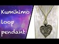 How to make a loop of kumihimo to carry a pendant