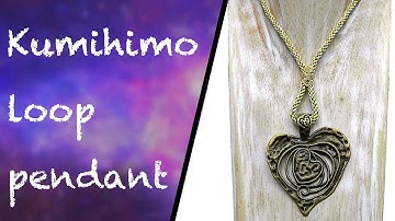 How to make a loop of kumihimo to carry a pendant