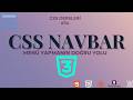 CSS Navbar: Menü Yapısını Doğru Kurmak (CSS Dersleri #34)