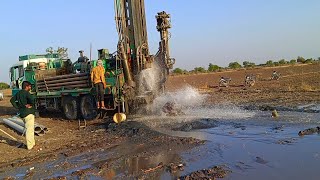 borewell water | 45 फीट पे पानी | 340 फीट पे 50 HP मोटर का पानी | from borewell | Radhika drilling