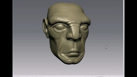 Mudbox 2009 first test sculpt head session