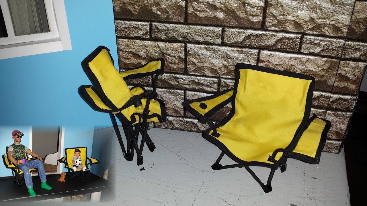 Playmobil Folding Chair Red Camping Backyard Dollhouse Mini J43 