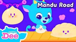 Mandu Road | Yum Yum Dumpling Snack Song | Kids song with Dragon Dee & Robottrains official