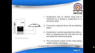 Sensors and Transducers Session 9 Acceleration and vibration