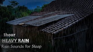 Heavy Rain on the Roof Relaxation for Bedtime, Insomnia Therapy, to Sleep Better