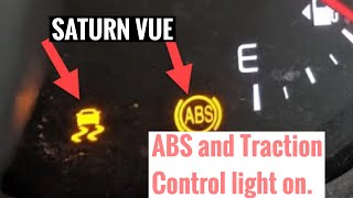 SATURN VUE 2008  how to fix ABS  light, Traction Control light ABS Pump control Module