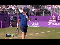 Andy Murray gives shaky performance before retiring from Queen's with injury