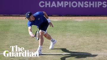 Andy Murray gives shaky performance before retiring from Queen