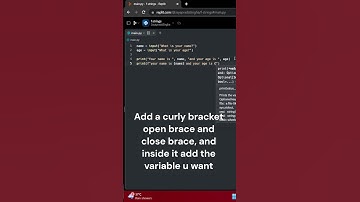 How to use f string in python. #coding #python #trending #shorts #fstring #strings #pythoncoding