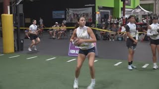 Girls flag football combine in Stockton draws over 80 athletes, college coaches