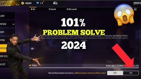 free fire replay option not support problem solve 😱 || freefire recording problem fix
