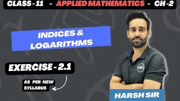 Indices & Logarithms - Exercise 2.1 -  class 11 Applied Maths Chapter -2 #appliedmathsclass11