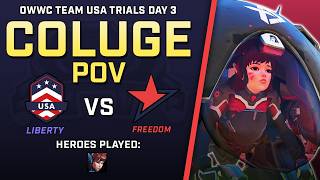 [ Coluge ] BIG Dva Plays | Freedom vs Liberty | OWWC Team USA Trials Day 3
