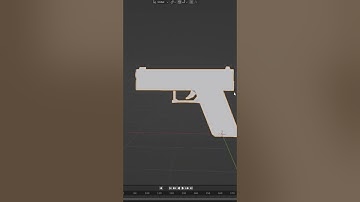 Low Poly Pistol Blender Timelapse!