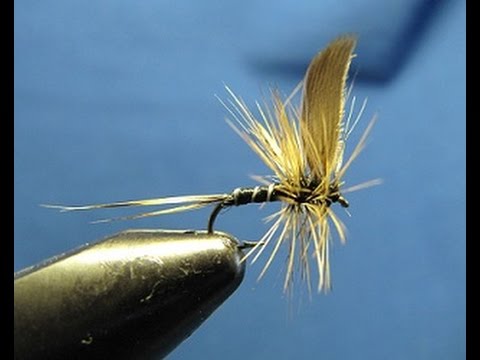 badger variant (mouche sèche - dry fly) - YouTube