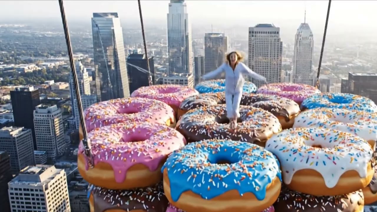 Clouds of Flavor: Jumping on Giant Foods 🍕🥞