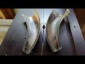 Methods of Work-  using Raw Ox Horn  (Cow Horn) for Knife Scales, etc.