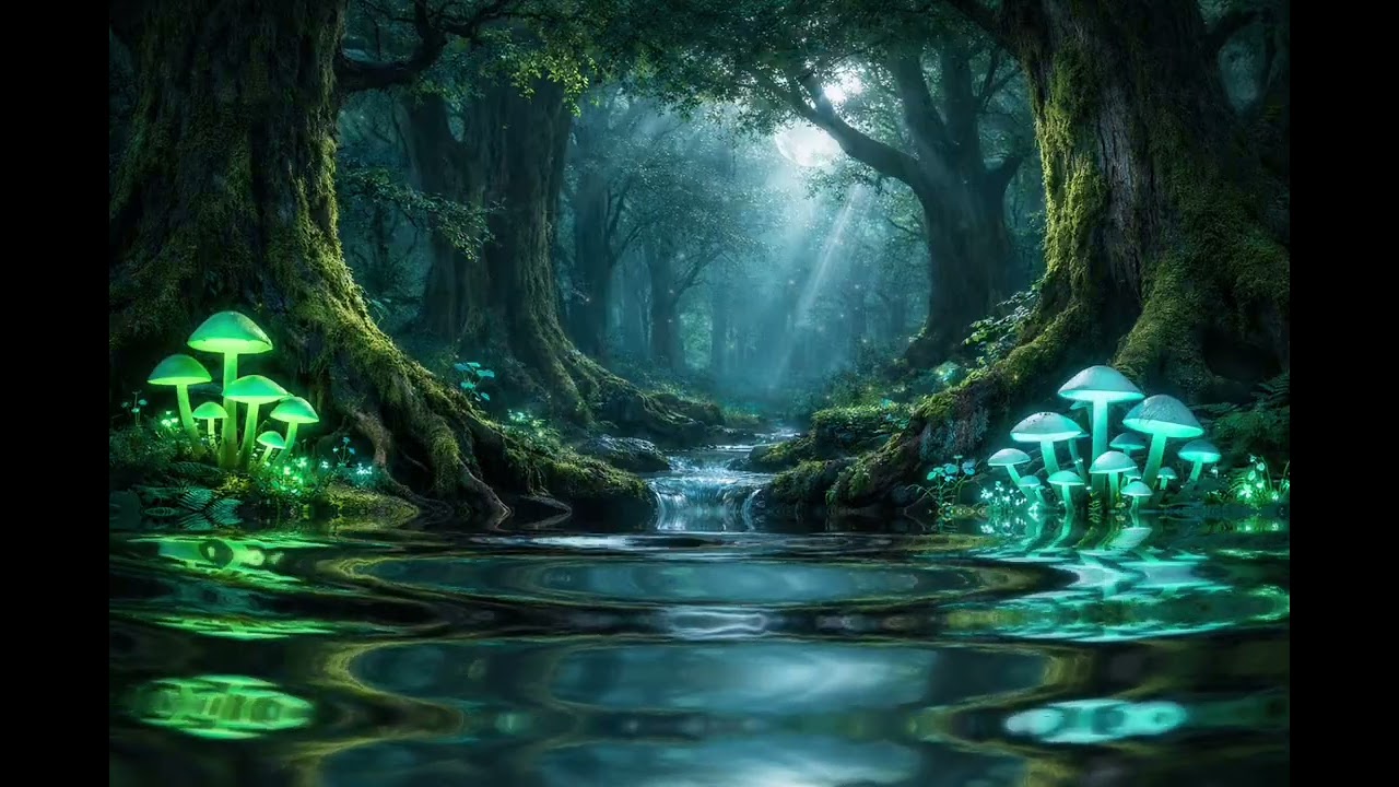 Enchanted Forest Music | Magical Sleep Ambience with Nature Sounds | Stress Relief