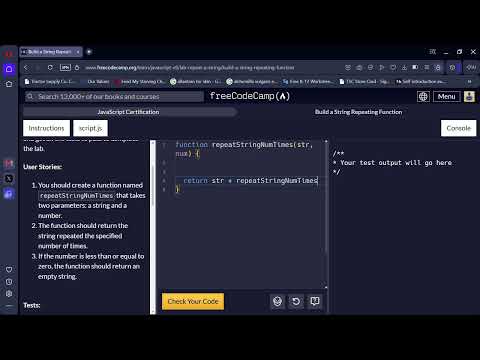 Build a String Repeating Function 9 30 26