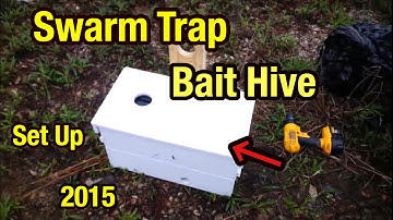 Swarm Trap Bait Hive Set up for Honey Bees