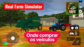 Onde comprar os veículos! Real Farming simulator! Jogo de fazenda  screenshot 2