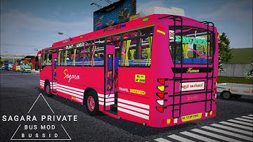 Kerala Sagara Private Bus Mod In Bus Simulator Indonesia - Bussid Bus Mod - Bussid Car Mod - Bussid