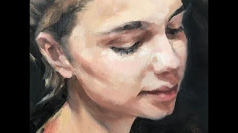 Angela Webb portrait demo using a limited palette