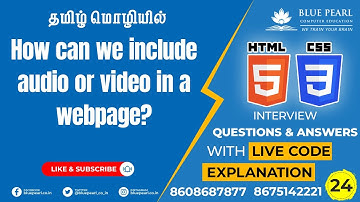 How can we include audio or video in a webpage  How to Create HTML5 Videos HTML5 Audio Audio in HTML