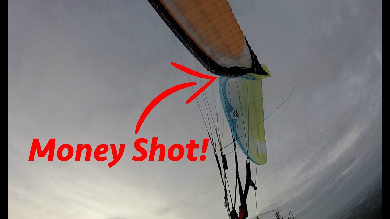 The Paraglider Handshake...flying backwards