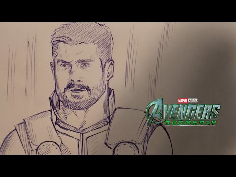 Avengers: Doomsday trailer, but it's entirely drawn