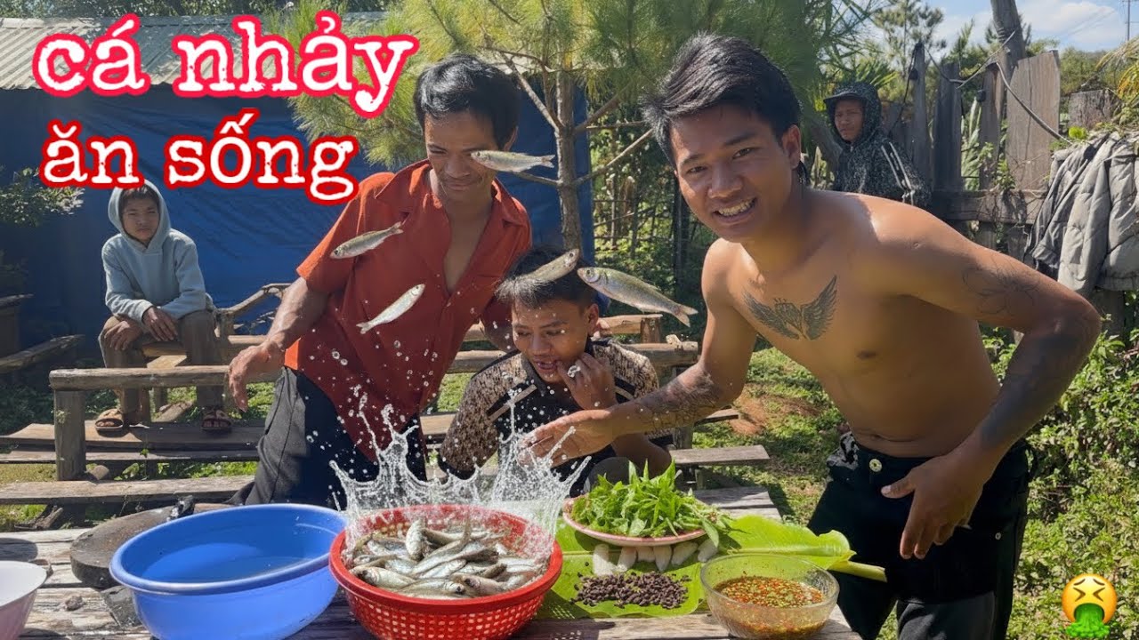 Y ĐIÊU BẮT CÁ ĐUR SIU | LÀM MÓN CÁ NHẢY | 