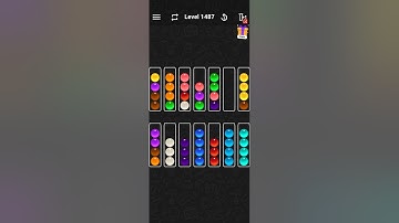 Level 1487 - Color Ball Sort Solution