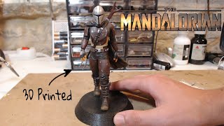 3d Printed The Mandalorian [TimeLapse] - Painting