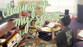 cleaning up my space so i can create!