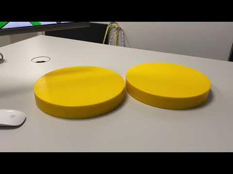 HiViz Adapterplatte für Steckplatten in leuchtend gelber Farbe