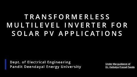 Switched capacitor Multilevel Inverter | Common ground | 7-level | PV | Self balancing | PDEU | 2025