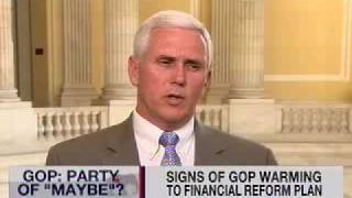 Rep. Pence and Dylan Ratigan Discuss Financial Regulation Reform on MSNBC