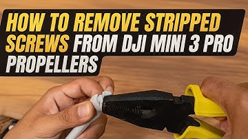 How to remove stripped screws from DJI Mini 3 Pro propellers