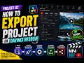 How to Export Projects in DaVinci Resolve | Beginner Friendly #videoediting #davinciresolve #viral