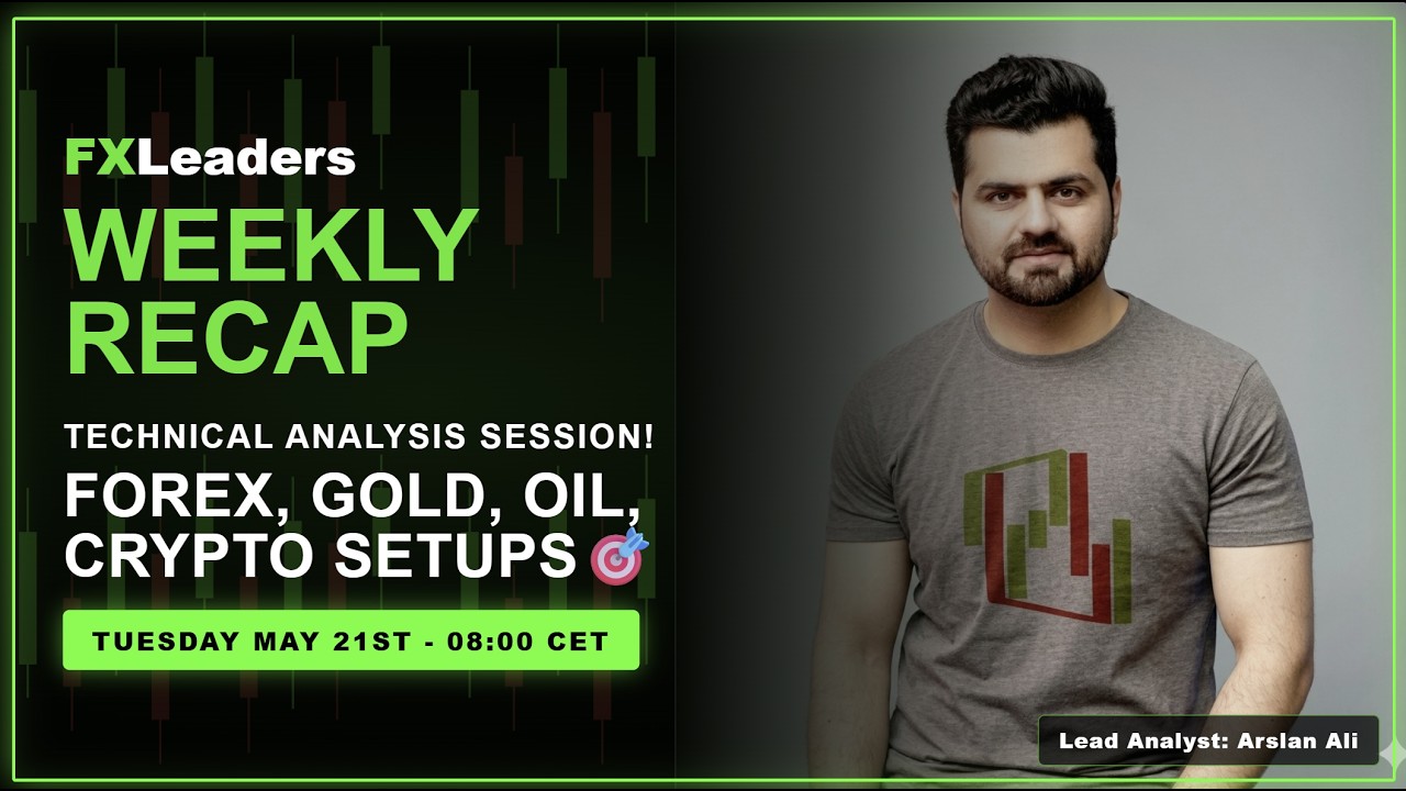🔴 Weekly Recap + Technical Analysis LIVE! Key Levels for Forex, Gold, Oil & Crypto | May 21