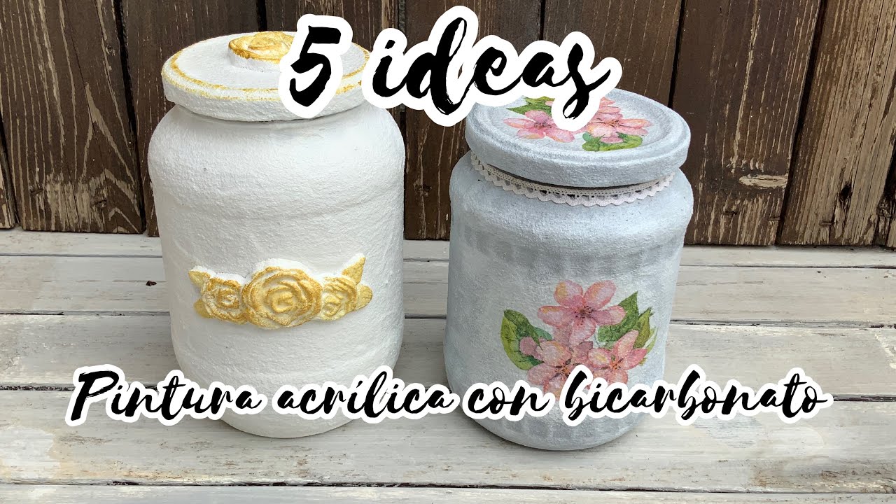 5 ideas para decorar con pintura y bicarbonato