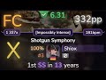 Shiox | Blind Stare - Shotgun Symphony+ [Impossibly Intense] SS (#3 332pp FC) - osu!