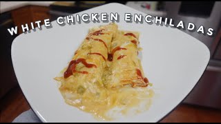 CREAMY WHITE CHICKEN ENCHILADAS | Cook With Me | Felicia Keathley