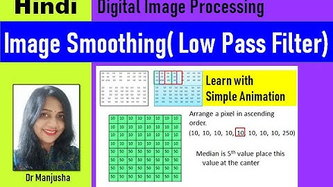 low pass filter in image processing easy with animation