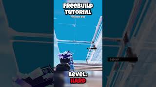 Freebuild Tutorial | Level Hard #fortnite #freebuild #retake #tutorial #level #hard