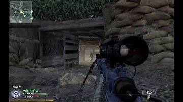 Mw2. Sick no scope sniper montage.