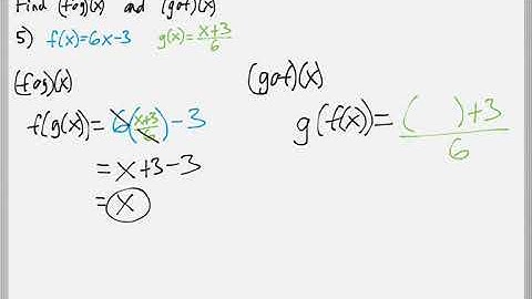 Math 119 : 10.1 #5 (Intermediate Algebra Tutorial : Composition Of Functions)