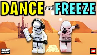 STAR WARS FREEZE DANCE | LEGO Brain Break  | JUST DANCE