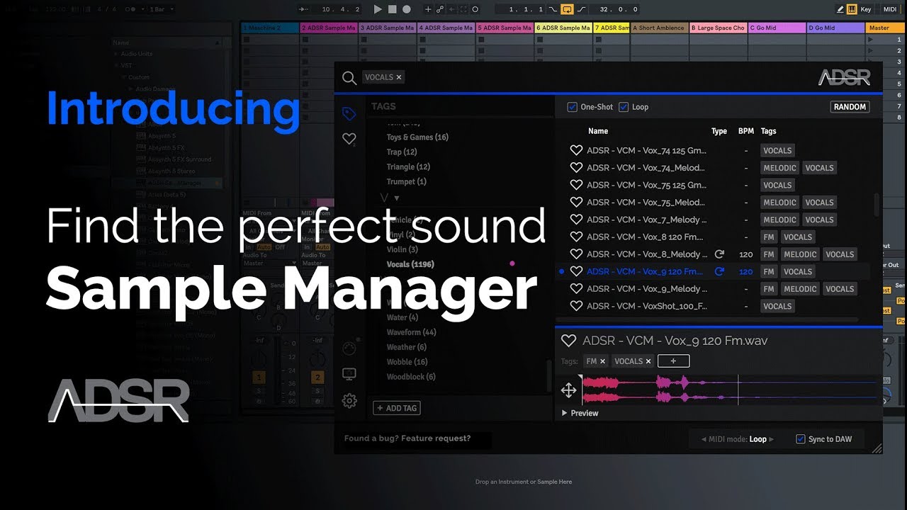 ADSR Sample Manager  - A free sample manager for your DAW ( + FREE plug-in Download )